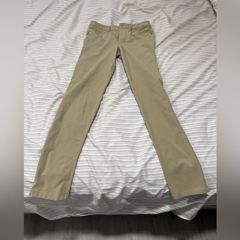 Lululemon ABC Pant Classic Warpstreme Tofino Sand Khaki Men's 28x32